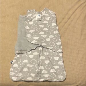 Halo Sleep Sack Swaddle in Gray Cloud Print